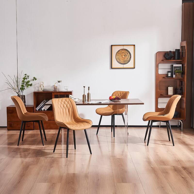 Modern Dining Chairs Set of 2 Upholstered Dining Room Chairs