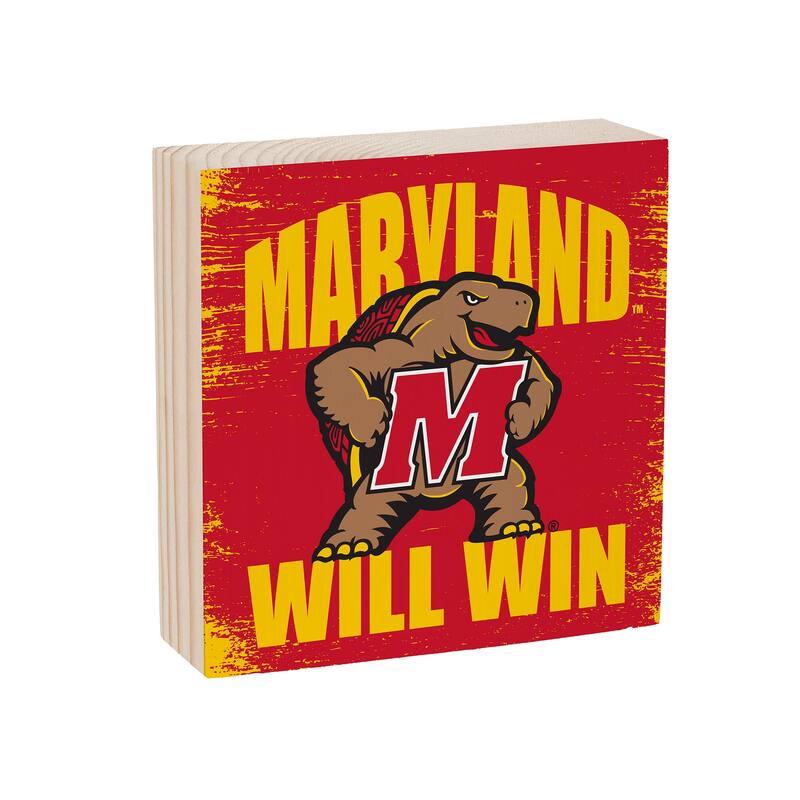 University of Maryland Wooden Tabletop Mantel Shelf Sign