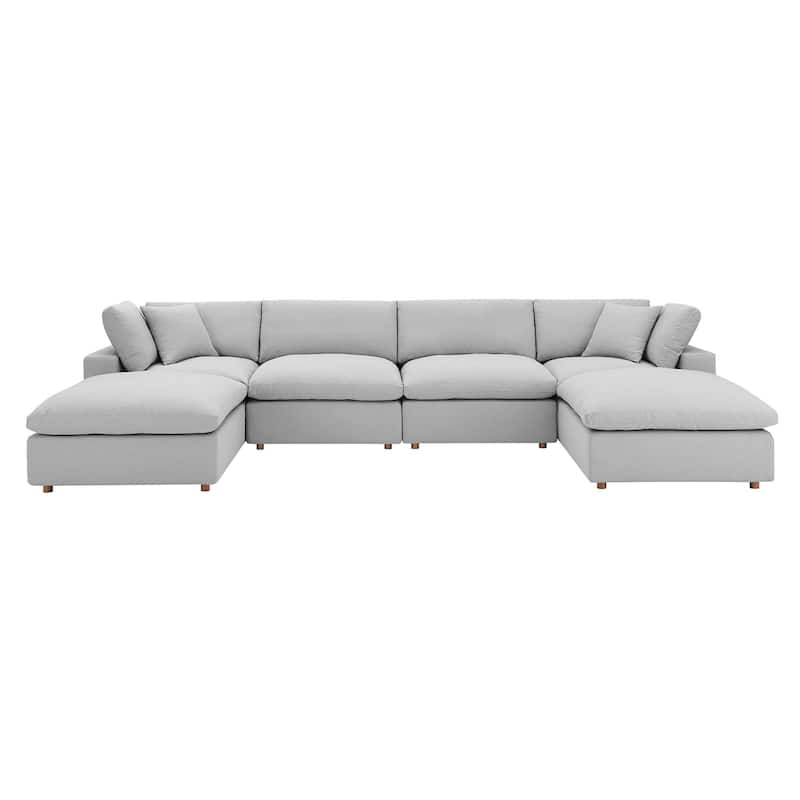 Commix 6-Piece Down Filled Overstuffed Sectional Sofa