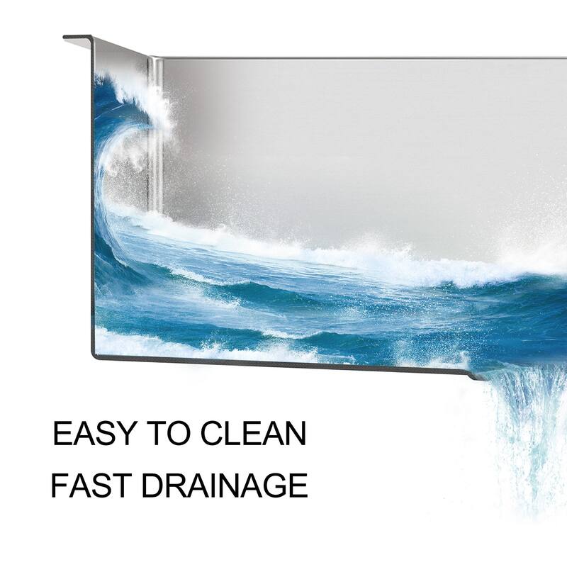 Double Bowl Drop in Kitchen Sink 16 Gauge with Two 9" Deep Basin