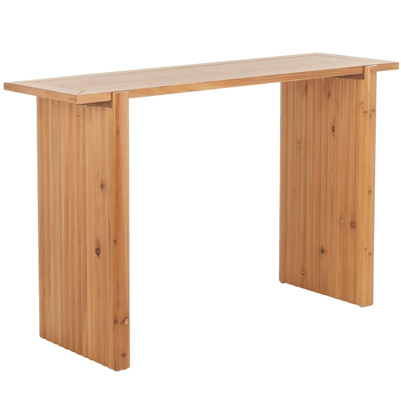 SAFAVIEH Eilika Console Table - 59" W x 15" D x 19" H - 47Wx16Dx30H - Natural