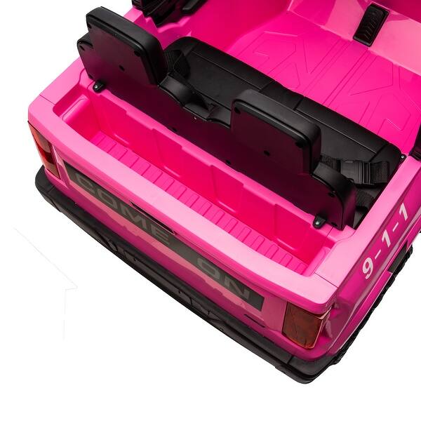 Kids Pickup Truck with Warning Lights, Rose Red Ride on Truck with Trunk  Storage, Electric Car for Kids with Remote Control - Bed Bath & Beyond -  41901028
