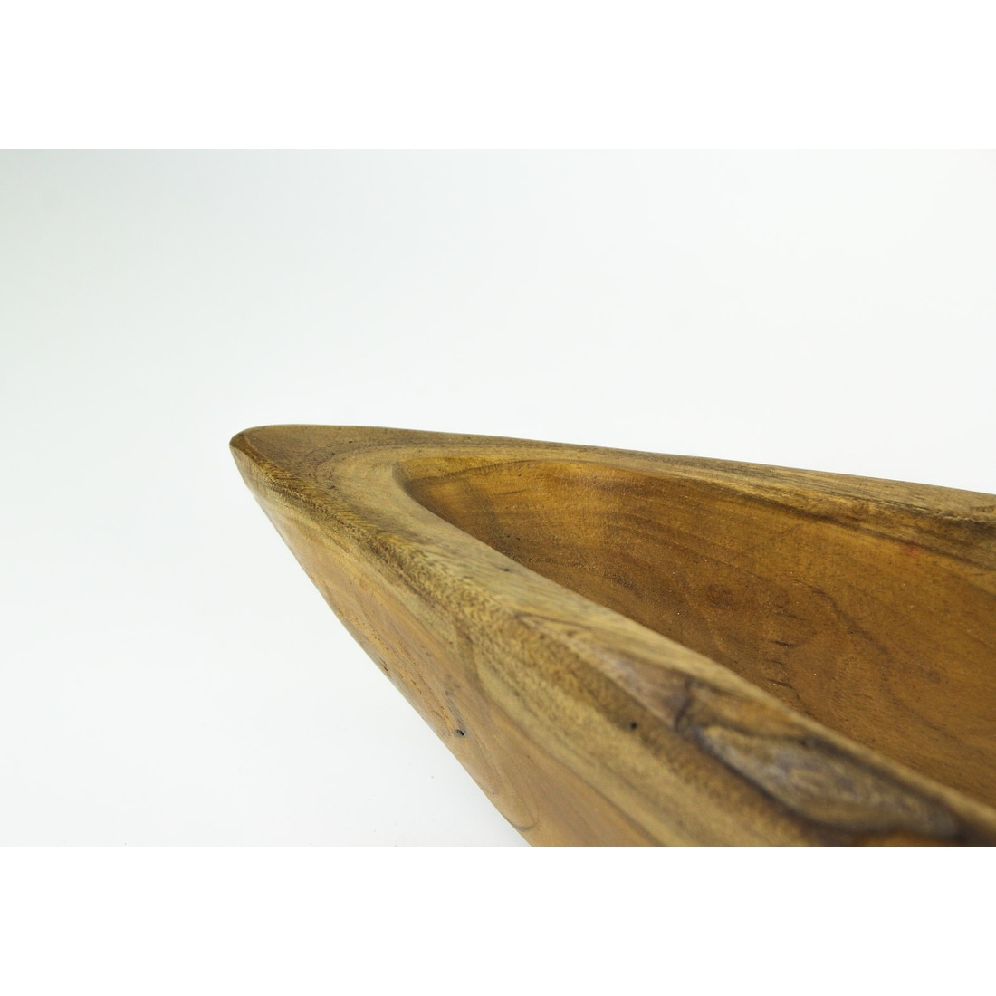 Handmade Teak Wood Decorative Centerpiece Bowl 31 Inches Long 3 X 31 5 X 6 5 Inches Overstock 31519122