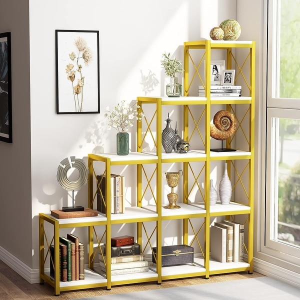Corner gold best sale bookshelf