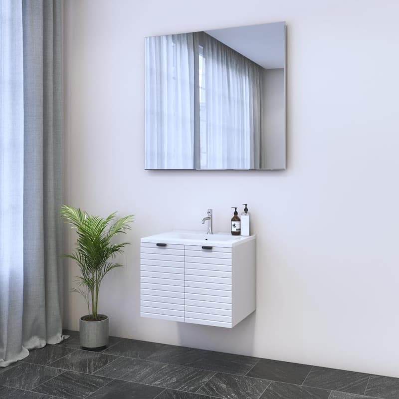 Capri 2D 60 Floating Bathroom Vanity (24" Width)