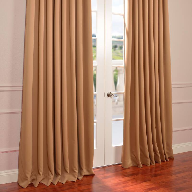 Exclusive Fabrics Extra Wide Room Darkening Grommet 96-inch Curtain (1 Panel)