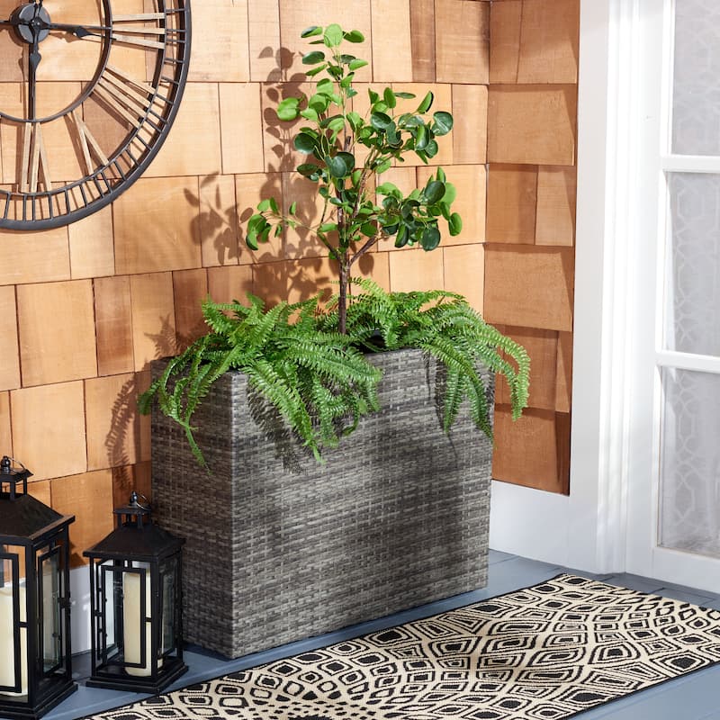 SAFAVIEH Outdoor Asgerdur Flower Rack - 32Wx11Dx25H