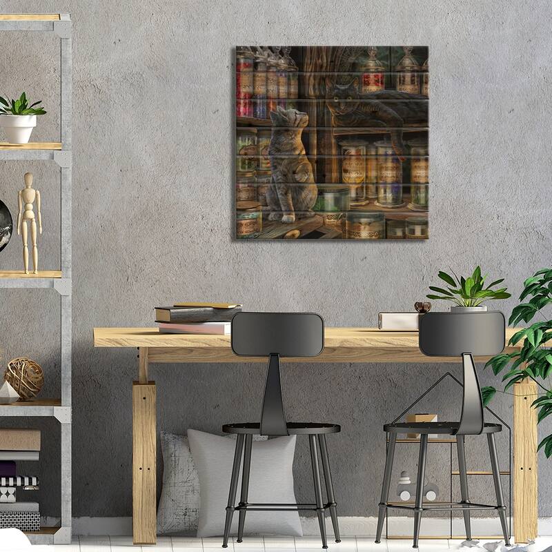 Magical Emporium Print On Wood by Lisa Parker - Multi-Color