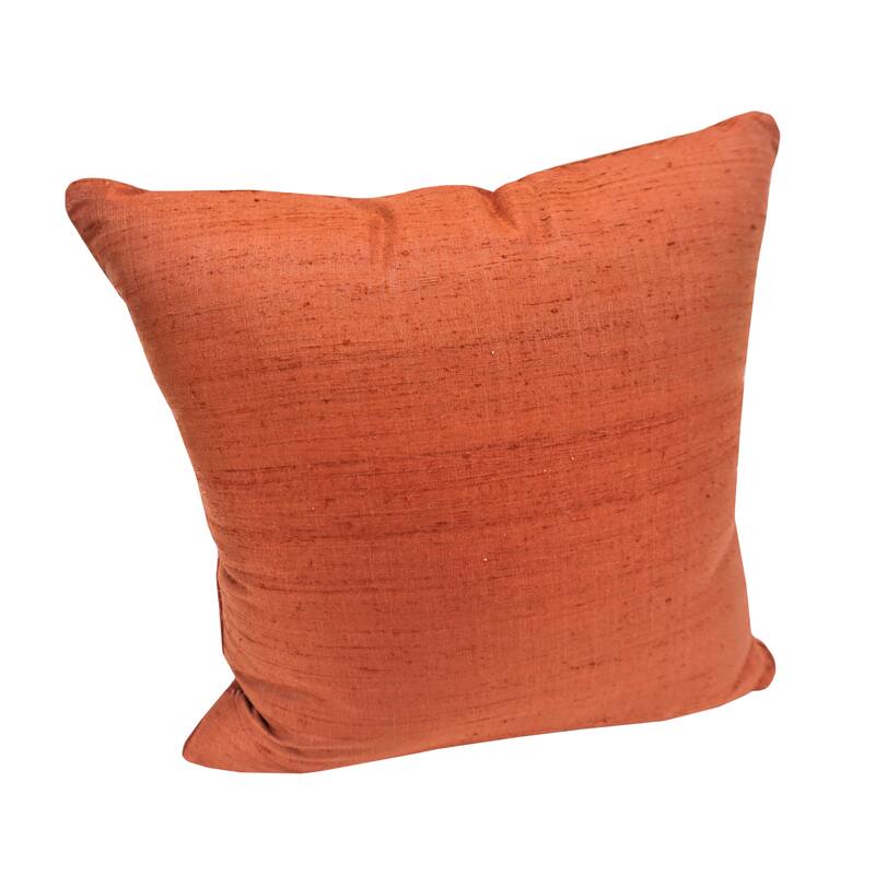 Home&Manor Semnan Dupioni Silk Pillow 18"