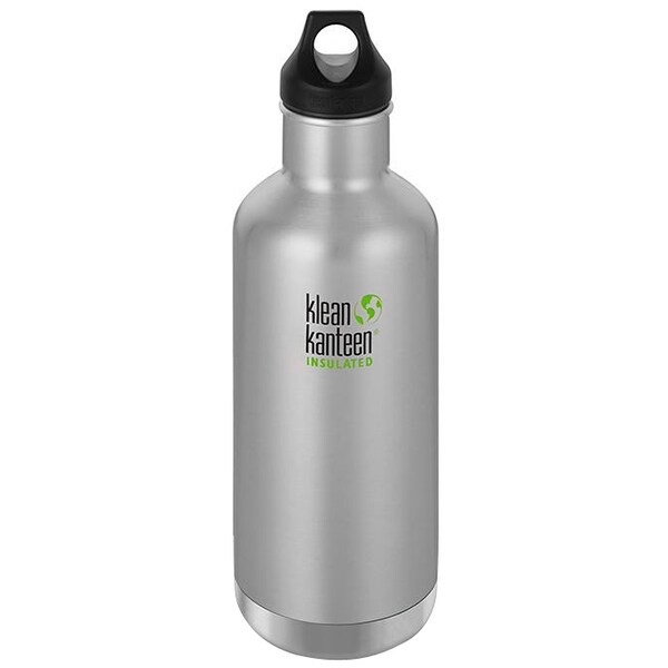 Klean Kanteen Classic Insulated 32 oz. Bottle with Loop Cap - Brushed Stainless - Brushed Stainless - 32 oz.