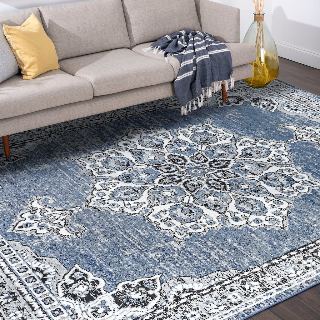 Wyman Bohemian & Eclectic Medallion Indoor Area Rug