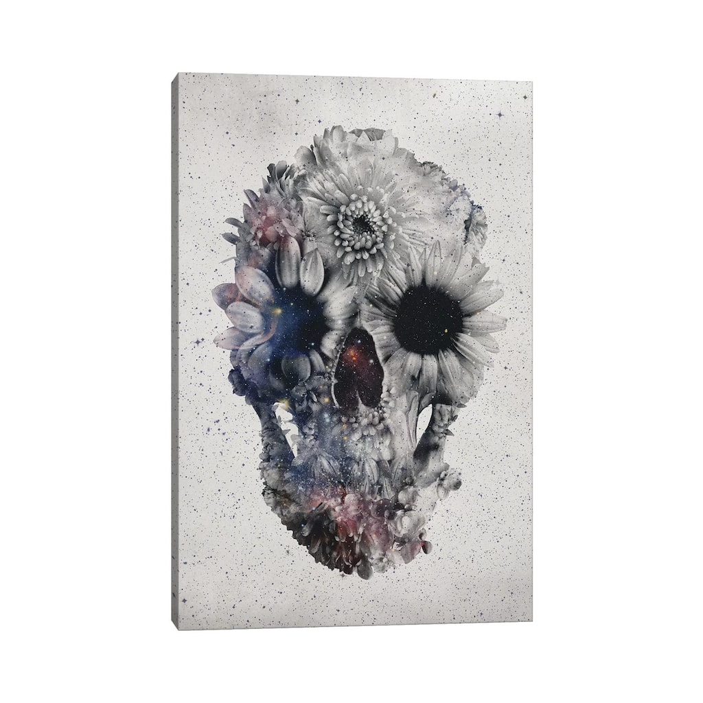 iCanvas "Floral Skull #2" by Ali Gulec Canvas Print