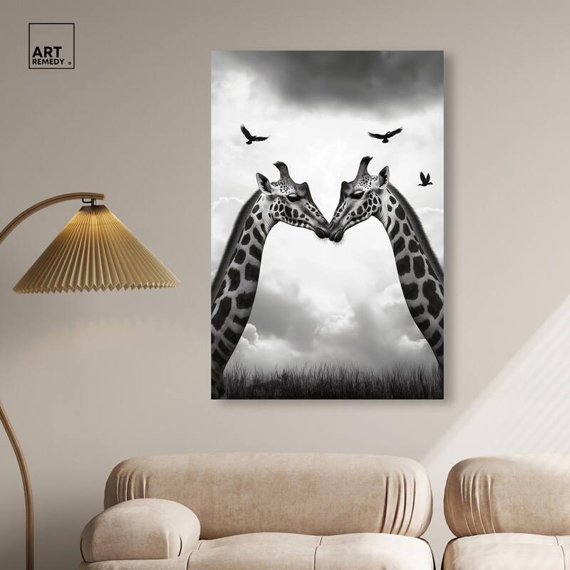 Giants in Love II Canvas by Art Remedy, Gallery Wrapped