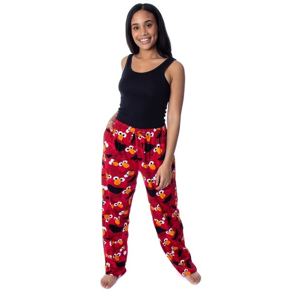 Sesame Street Adult Elmo Expressions Soft Polyester Pajama Pants