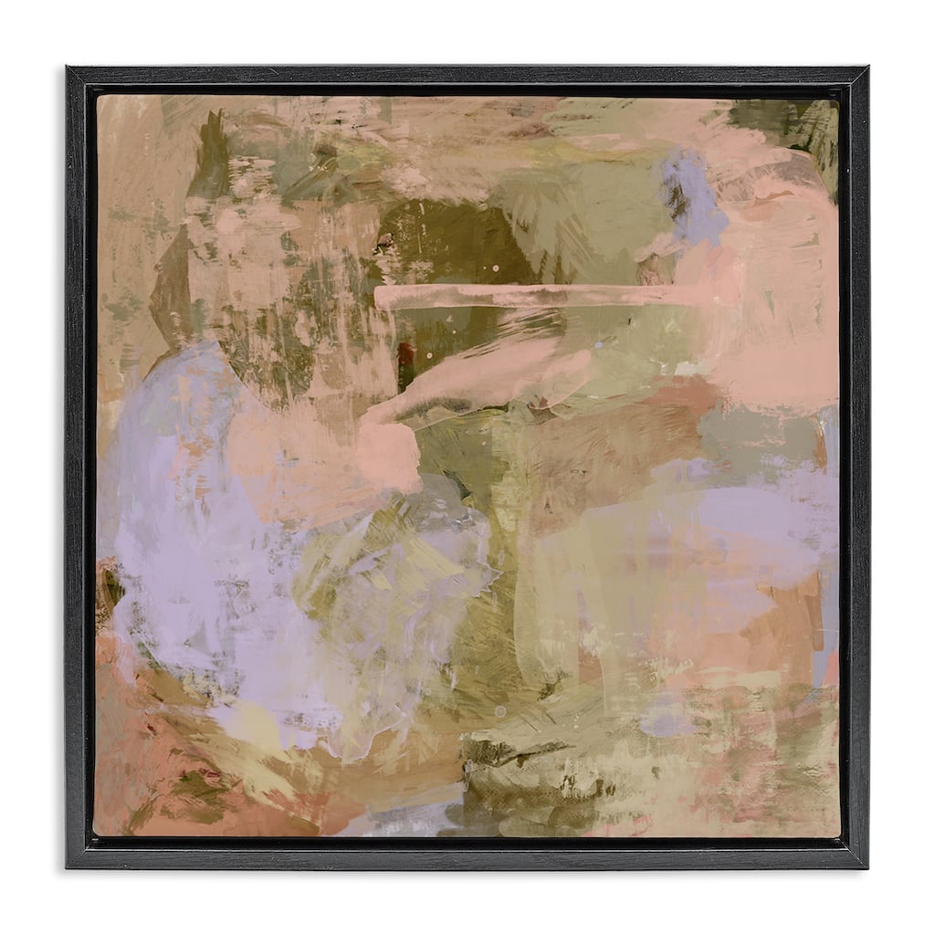 Stupell Earth Tones with Pastel Accents Framed Floater Canvas Wall Art Design By Hayley Michelle