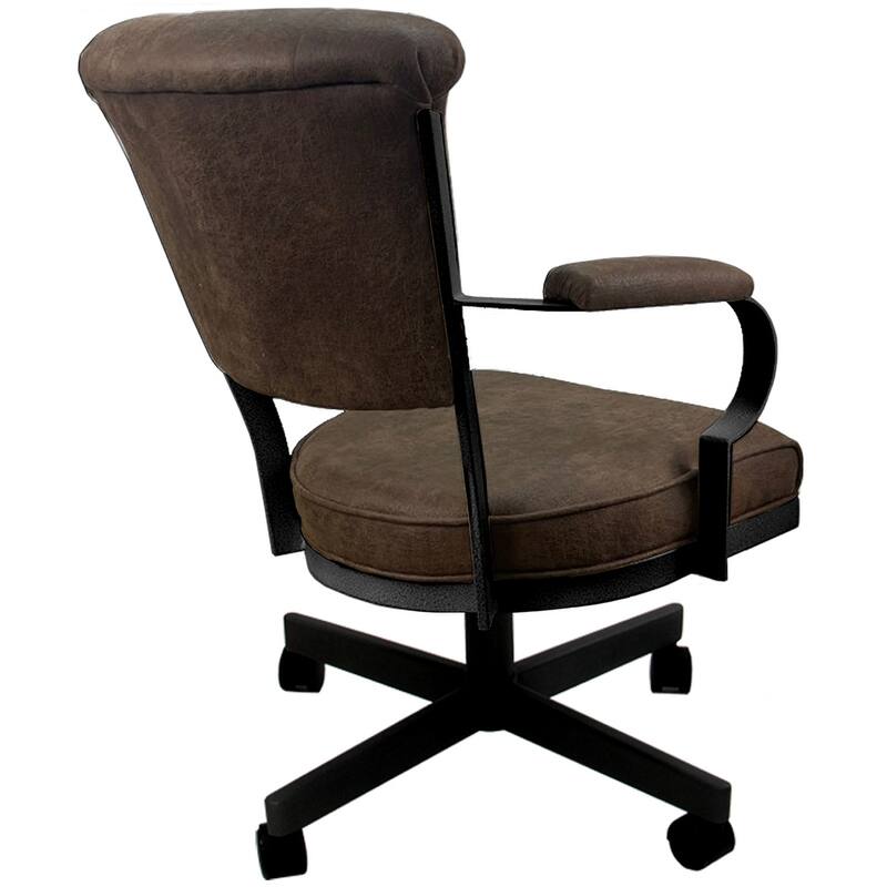 Miami Swivel Metal Caster Chair on Reading Base - 18" High Seat