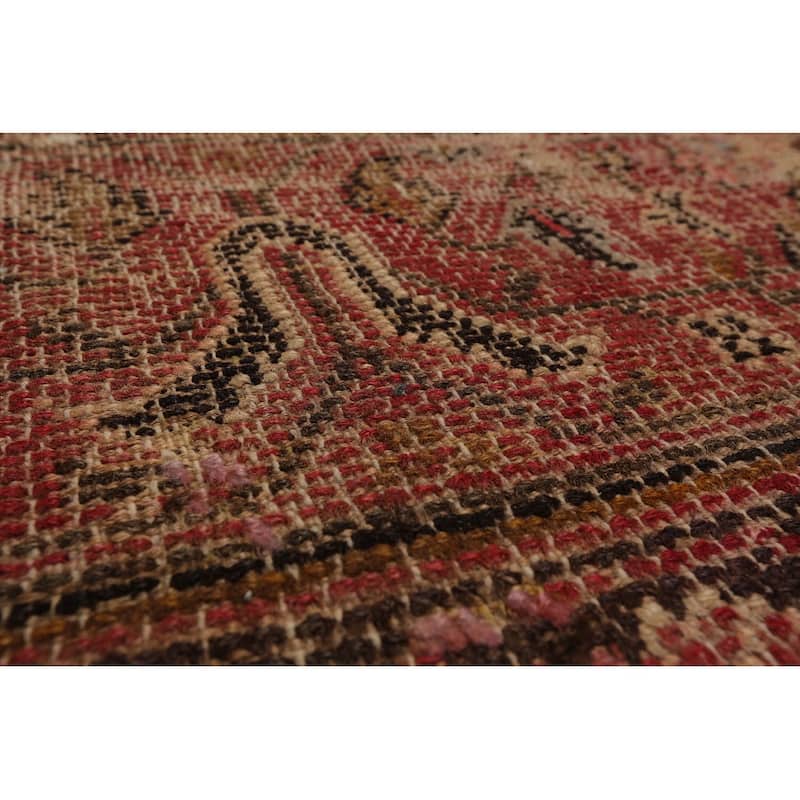 Hand Knotted Mahal Beige,Rust 100% Wool Traditional Oriental Area Rug - 11' 11'' x 14' 2''