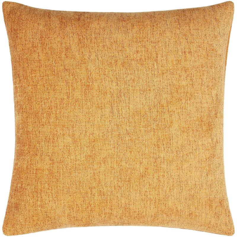 Livabliss Zunaira Modern & Contemporary Solid Color Accent Pillow - 22"L x 22"W - Polyester - Orange