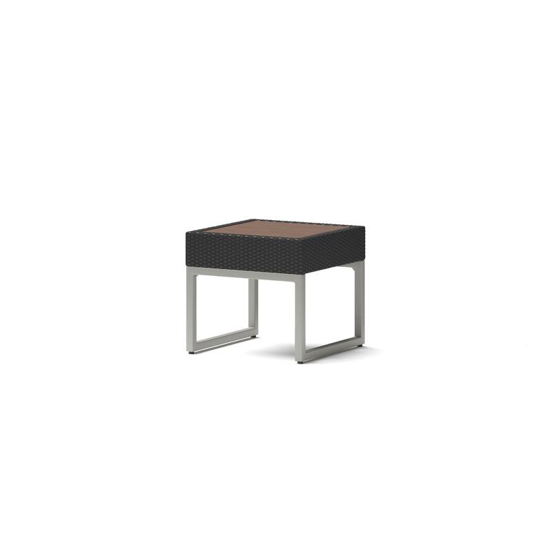 Milo Espresso 3 Piece Sunbrella Outdoor Patio Club Chairs and Side Table