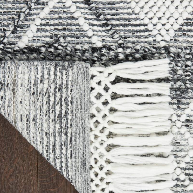 New Concept Washables Boho Moroccan Flat Woven Area Rug