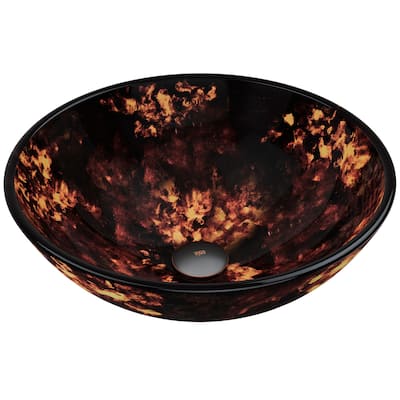 Vigo 16-1/2" Glass Bathroom Vessel Sink