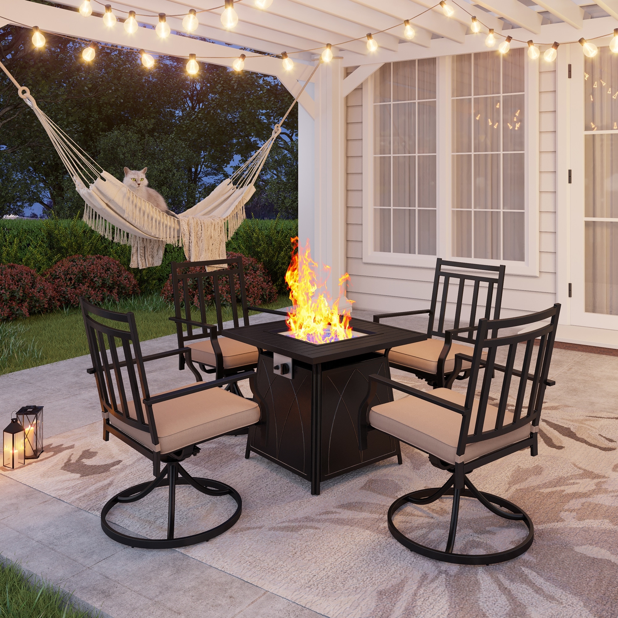 Fireplace chairs on sale outdoor