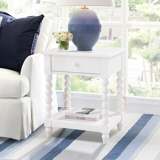 Addison Coastal White End Table by Greyson Living - Bed Bath & Beyond ...