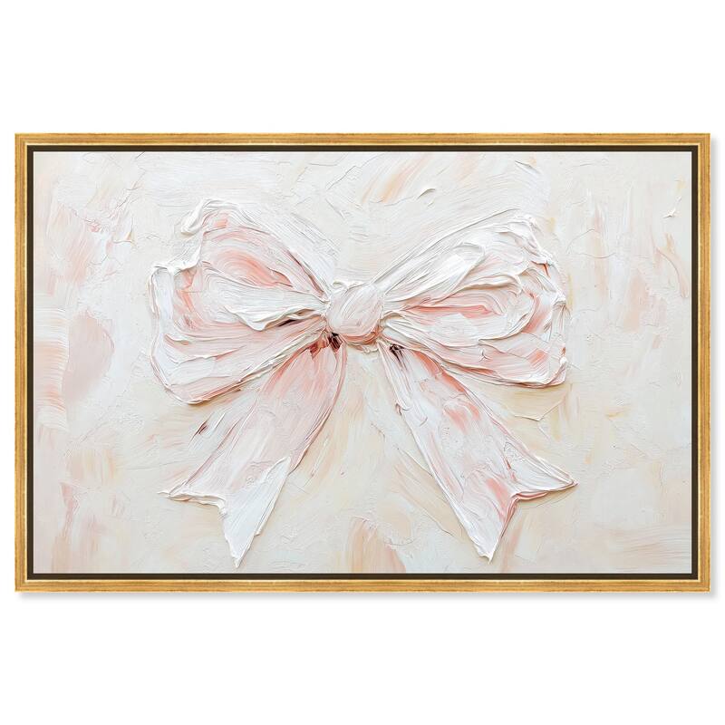 Relief Ribbons Canvas by Art Remedy - Gold - 45" x 30"