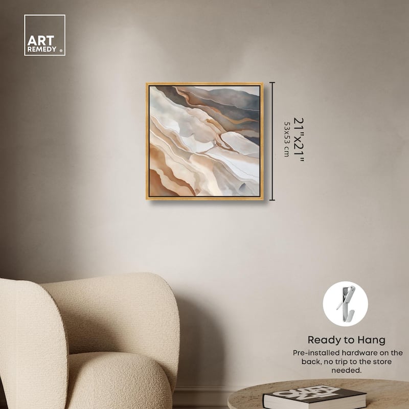 Earthen Flow Canvas by Art Remedy