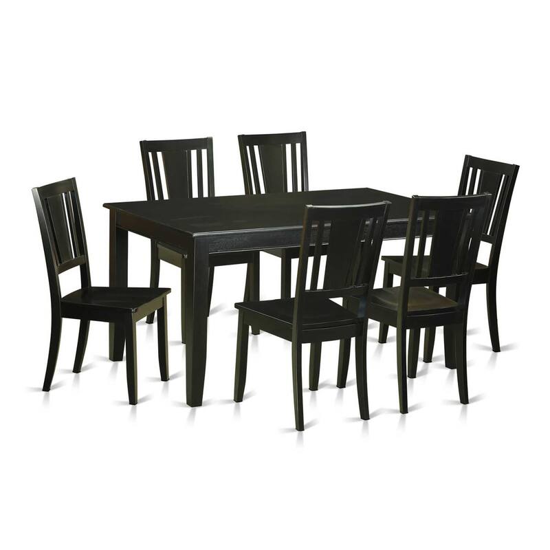 Victorian Dining Room Set - 7 Piece Rectangular Table & Chairs - Elegant Wood Furniture for Home