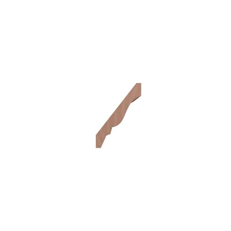 WM49: 3-in H x 2-1/10-in P x 3-7/10-in F x 96-in L Americraft Solid Hardwood Stain Grade Crown Moulding