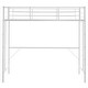 preview thumbnail 39 of 43, Twin Size Metal Loft Bed With Safety Guardrails & 2 Built-In Ladders, Loft Bunk Bed Frame For Teens Juniors Adults