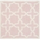 preview thumbnail 53 of 183, SAFAVIEH Handmade Cambridge Trudie Geometric Wool Rug 4' Square - Light Pink/Ivory - Square