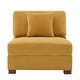 preview thumbnail 21 of 132, Corduroy Couch Modular Sectional Sofa with Pillows Armless - Orange