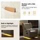 preview thumbnail 10 of 29, Remo Modern Nursery Swivel Glider Recliner with Built-in Nightlight and Storage Bags by HULALA HOME