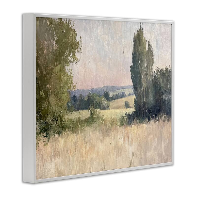 Stupell Tranquil Abstract Countryside Framed Giclee Art Design By Petal Prints Design
