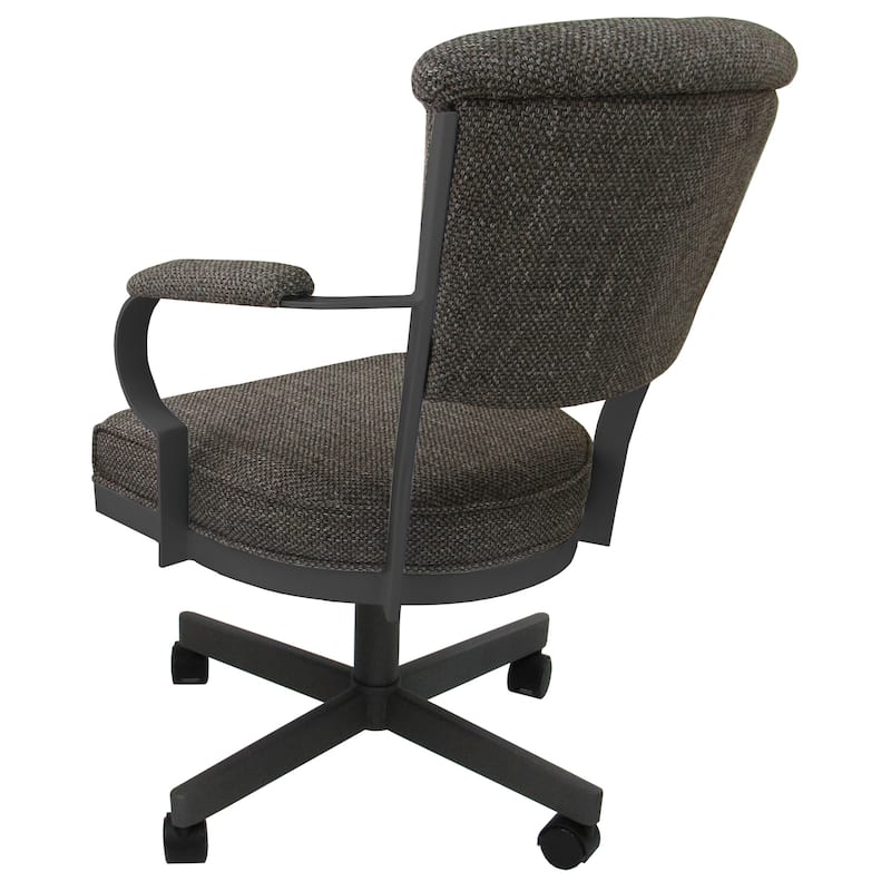 Miami Swivel Metal Caster Chair on Reading Base - 18" High Seat