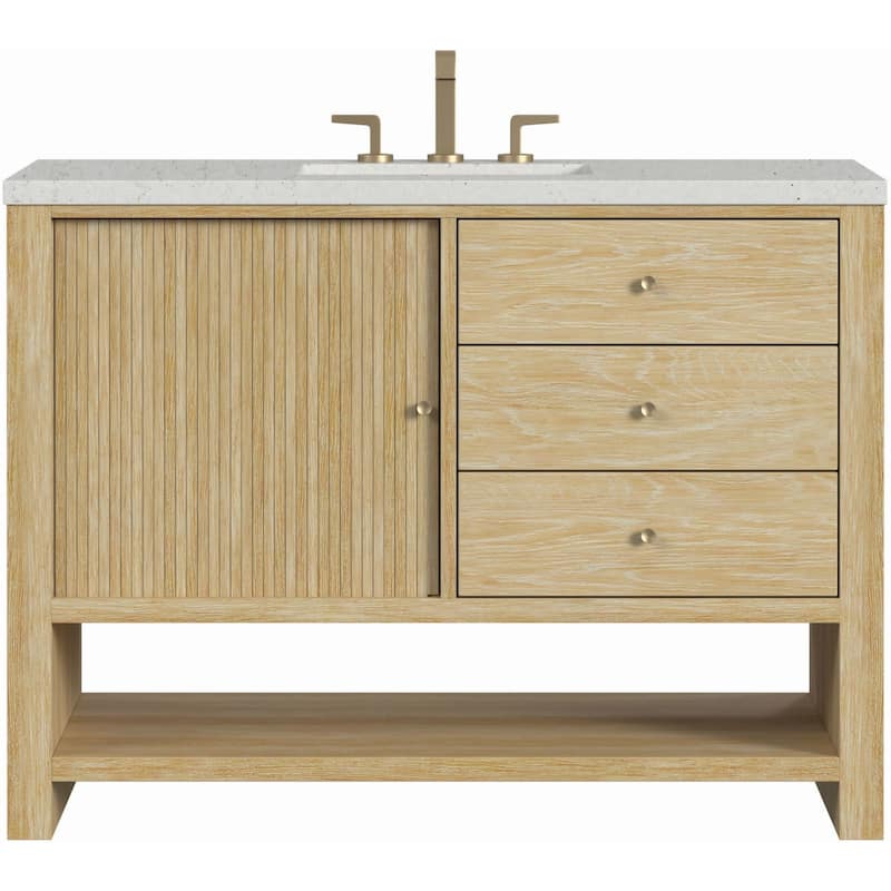 James Martin Vanities D404-V48-3LDL Marigot 48" Single Basin Wood - Sunwashed Oak - Oak Finish