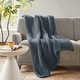 preview thumbnail 58 of 93, Madison Park Hand Made Chunky Double Knit Throw Blanket