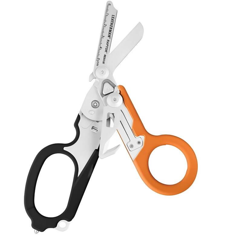 Leatherman Raptor Rescue Folding Shears with Utility Holster, Orange/Black