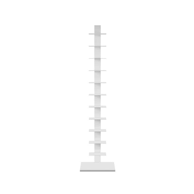 SEI Furniture Denargo White Spine Tower Shelf