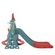 preview thumbnail 8 of 28, Indoor & Outdoor Toddler Freestanding Slide and Swing Set 3 in 1 with Basketball Hoops Combo