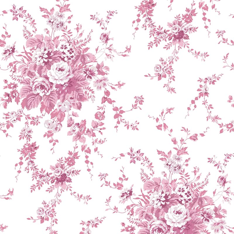 Shabby Chic by Rachel Ashwell Garden Floral Pink Wallpaper