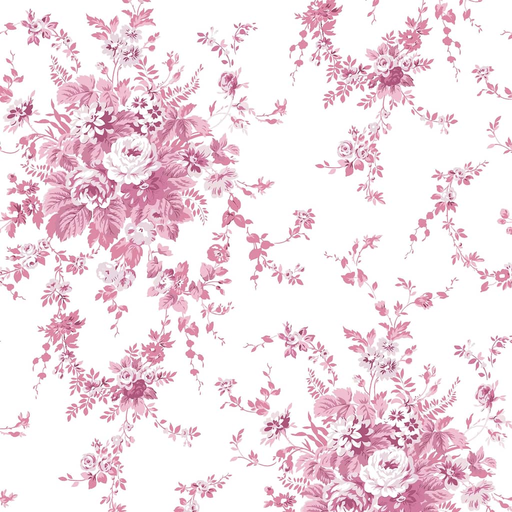 Shabby Chic by Rachel Ashwell Garden Floral Pink Wallpaper