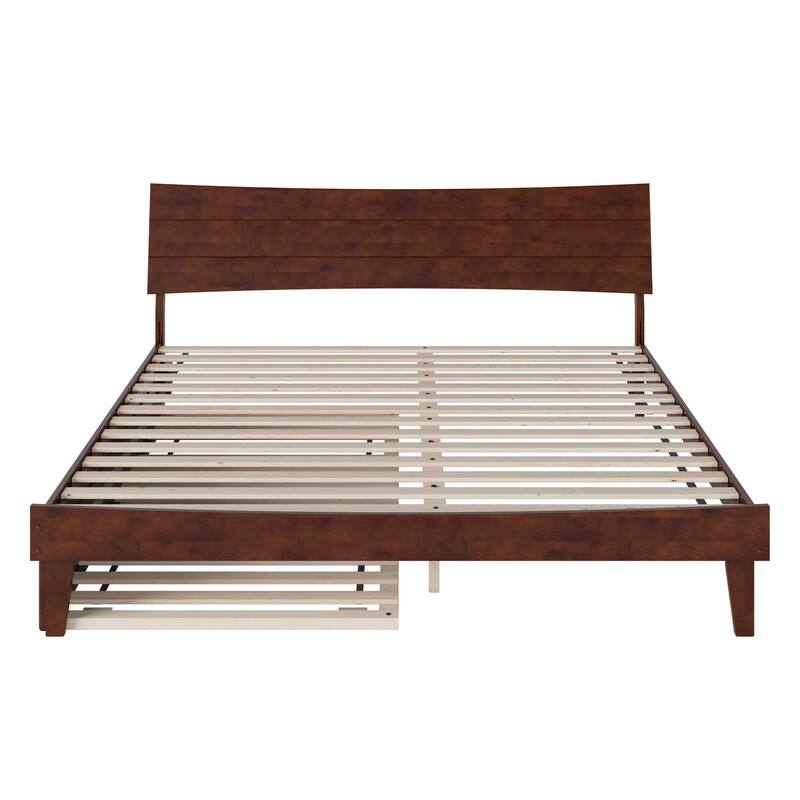 Phoenix Wood Platform Bed with Trundle