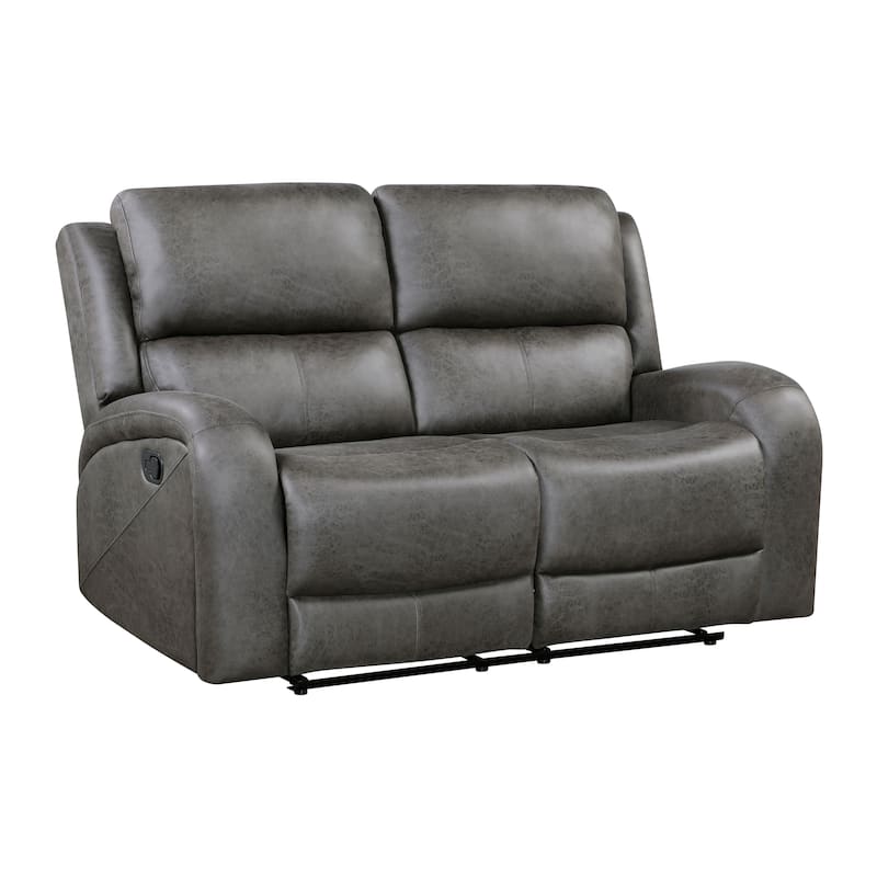 Fremont & Park Mabel Polished Microfiber 2-Piece Manual Reclining Sofa Set