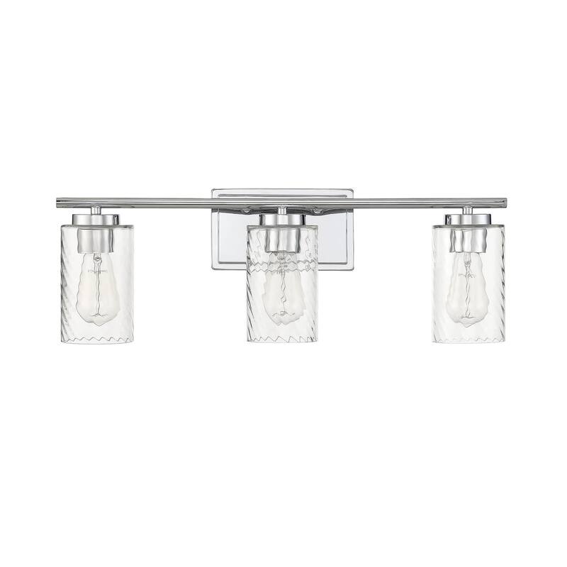 Meridian M80038 3 Light 24" Wide Bathroom Vanity Light with Swirl
