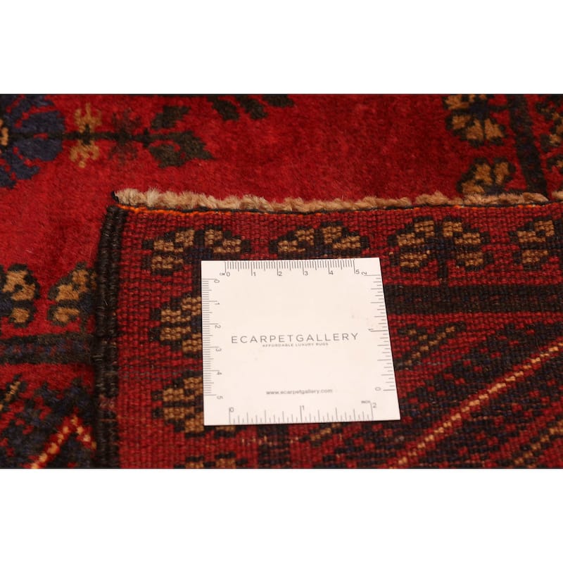 ECARPETGALLERY Hand-knotted Teimani Red Wool Rug - 6'10 x 9'3