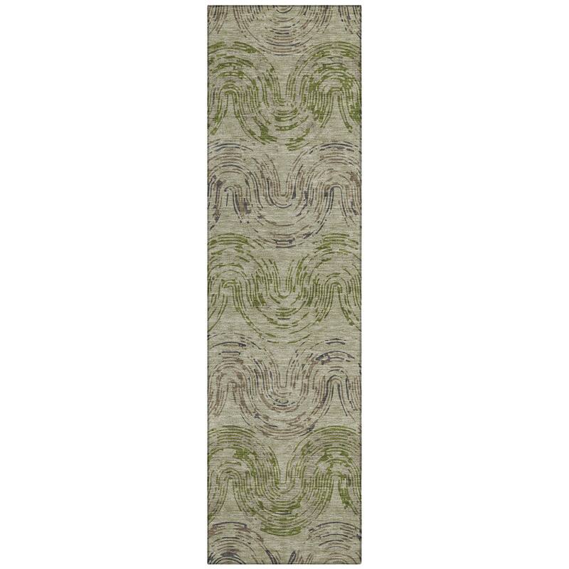 Machine Washable Indoor/ Outdoor Modern Ari Chantille Rug