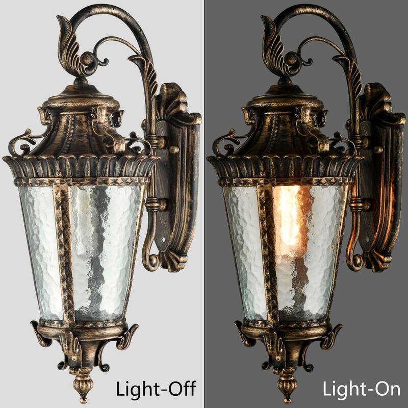 Piomonte Outdoor Wall Lantern Sconce Waterproof Porch Light Fixture 1-Light